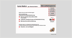 Desktop Screenshot of buchungsservice-mallick.de