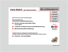 Tablet Screenshot of buchungsservice-mallick.de